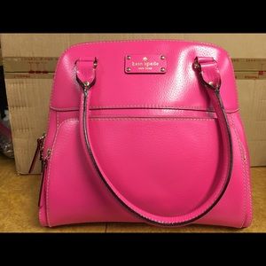 KS Maeda Wellesley Pink Sapphire Leather bag